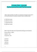 ASA PRIVATE PILOT Aircraft Performance - Weight and Balance questions and answers