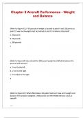 Chapter 8 Aircraft Performance - Weight and Balance questions and answers