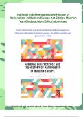 National indifference and the History of Nationalism in Modern Europe 1st Edition Maarten Van Ginderachter &lpar;Editor&rpar; - PDF Download
