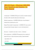 CMI 2310 Exam 1 &lpar;Bowman&rpar; 2025&sol;2026  Exam Questions and Answers &vert; A&plus;  Score Assured 