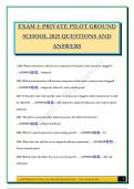 EXAM 1&colon; PRIVATE PILOT GROUND SCHOOL 2025 QUESTIONS AND ANSWERS
