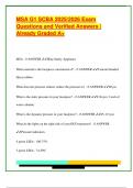 MSA G1 SCBA 2025&sol;2026 Exam  Questions and Verified Answers &vert;  Already Graded A&plus;