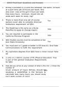 EDCO Final Exam Questions and Answers