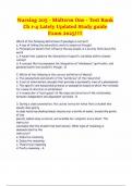 Nursing 205 - Midterm One - Test Bank Ch 1-4 Lately Updated Study guide Exam 2025&excl;&excl;&excl;&excl;