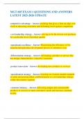 MGT 605 EXAM 1 QUESTIONS AND ANSWERS LATEST 2025-2026 UPDATE