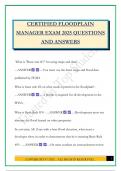 CERTIFIED FLOODPLAIN MANAGER EXAM 2025 QUESTIONS AND ANSWERS
