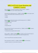 MSLT ACTUAL Exam Questions and  CORRECT Answer 