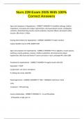 Nurs 239 Exam 2025 With 100&percnt; Correct Answers