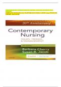 CONTEMPORARY NURSING ISSUES&comma; TRENDS&comma; AND MANAGEMENT&comma; 8TH EDITION  COMPLETE TESTBANK &lpar;ALL CHAPTERS INCLUDED&rpar;&period; LATEST 2025 UPDATE BY CHERRY AND JACOB