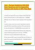 Vsim - Rachael Heidebrink 2025&sol;2026  Exam Questions and Corresponding  Answers with Surety of 100&percnt; Pass Mark