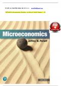 TEST BANK For Microeconomics Global Edition 9th Edition by Jeffrey M. Perloff, Verified Chapters 1 - 20, Complete Newest Version