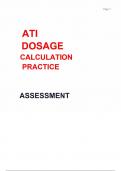 Ati dosage calculation practice