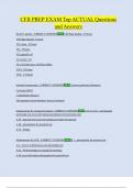 CFII PREP EXAM Top ACTUAL Questions  and Answers 