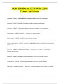 NUR 239 Exam 2025 With 100&percnt; Correct Answers