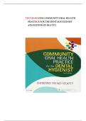 TEST BANK FOR COMMUNITY ORAL HEALTH PRACTICE FOR THE DENTALHYGIENIST 4TH EDITION BY BEATTY