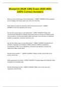 Blueprint &lpar;NUR 239&rpar; Exam 2025 With 100&percnt; Correct Answers