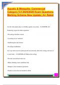 AQUATIC AND MOSQUITO EXAM PACKAGE DEAL QUESTIONS AND VERIFIED DETAILED ANSWERS &vert; 100&percnt; GUARANTEED PASS &vert; ALREADY GRADED A&plus;