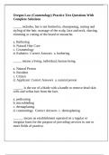 Oregon Law &lpar;Cosmetology&rpar; Practice Test Questions With Complete Solutions
