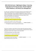 2025 HESI Exit Exam &vert; Nightingale College &vert; Featuring Comprehensive Nursing Concepts&comma; Clinical Judgment&comma; NCLEX Readiness&comma; and Patient Care Management