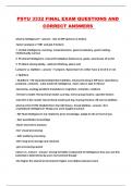 PSYU 3332 FINAL EXAM QUESTIONS AND CORRECT ANSWERS 