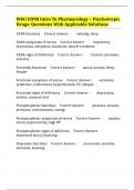 WGU D398 Intro To Pharmacology &ndash; Psychotropic Drugs&colon; Questions With Applicable Solutions