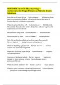 BUNDLE&colon;- WGU D398 PHARMACOLOGY EXAMS