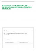 N202 CLASS 2 - TECHNOLOGY AND INFORMATION QUESTIONS & ANSWERS GRADED A&plus;