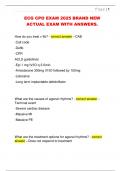 ECG CPO EXAM 2025 BRAND NEW  ACTUAL EXAM WITH ANSWERS&period;