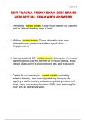 EMT TRAUMA FISDAP EXAM 2025 BRAND  NEW ACTUAL EXAM WITH ANSWERS&period; 