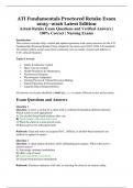ATI Fundamentals Proctored Retake Exam 2025&ndash;2026 Latest Edition &vert; Actual Retake Exam Questions and Verified Answers &vert; Nursing Exams