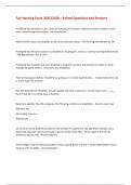 Fair Housing Exam 2025&sol;2026 &ndash; Solved Questions and Answers