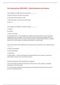 Fair Housing Exam 2025&sol;2026 &ndash; Solved Questions and Answers 
