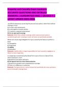 Property and Casualty Exam Louisiana ACCURATE QUESTIONS AND DETAILED  ANSWERS &vert; GUARANTEED PASS &vert; GRADED A &vert;  LATEST UPDATE 2025-2026 