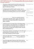 COF P-98 Practice test &sol; Key Questions With 100&percnt; Correct Answers&sol; Already Graded A&plus;