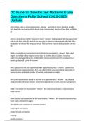DC Funeral director law Midterm Exam Questions Fully Solved &lpar;2025-2026&rpar; Update&period;