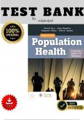 Population Health Creating a Culture of Wellness 3rd Edition Nash Test Bank 100&percnt; ACCURATE