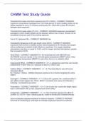 CHMM Test Study Guide Questions And Correct Answers &vert;100&percnt; Verified &vert;Guaranteed Success &vert; 2025 update