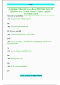 Arkansas Esthetics State Board Written Test &num;1  Questions and Correct Answers&sol; Latest Update &sol;  Already Graded