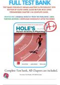 Test Bank For Hole's Human Anatomy & Physiology 15th Edition &lpar; David Shier&comma; 2025&rpar; All Chapters &vert; Latest Edition