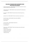 D184 WGU STANDARD-BASED ASSESSMENT EXAM QUESTIONS AND ANSWERS