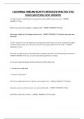 CALIFORNIA FIREARM SAFETY CERTIFICATE PRACTICE &lpar;FSC&rpar; EXAM QUESTIONS AND