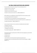 HA FINAL EXAM QUESTIONS AND ANSWERS