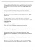 FARM LABOR CONTRACTOR EXAM QUESTIONS AND ANSWERS