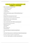 CCIM EXAM FINAL QUESTIONS AND CORRECT ANSWERS&excl;