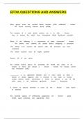 EFDA QUESTIONS AND ANSWERS
