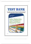 Test Bank for Safe Maternity and Pediatric Nursing Care 3rd Edition &lpar;F&period;A Davis &comma; 2025&rpar; by Luanne Linnard Palmer&comma; Isbn no&semi; 9781719648844&comma; all 38 Chapters Covered
