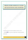 BRAIN STORY MODULE 5 EXAM 2025 QUESTIONS AND ANSWERS