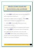 BRAIN STORY EXAM 2025 QUESTIONS AND ANSWERS