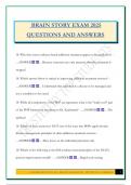 BRAIN STORY CERTIFICATION Bundled Exams 2025 Questions and Answers Graded A&plus;