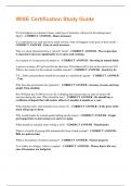 WISE Certification Study Guide Questions And Correct Answers &vert;100&percnt; Verified &vert;Guaranteed Success &vert; 2025 update